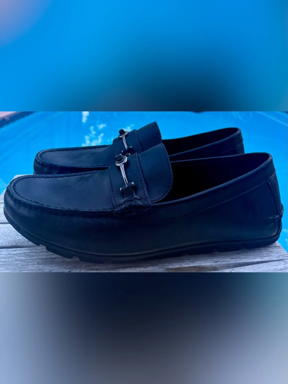Coach Mott Driver Loafers Black Leather FG2984 Mens Size 11.5D~NEW